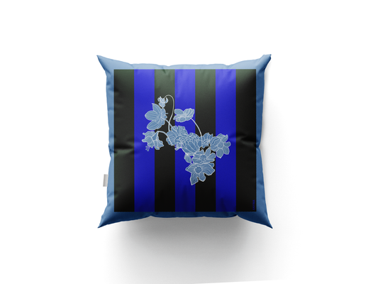 VELVET CUSHION COVER GREEN&BLUE THCR_GB